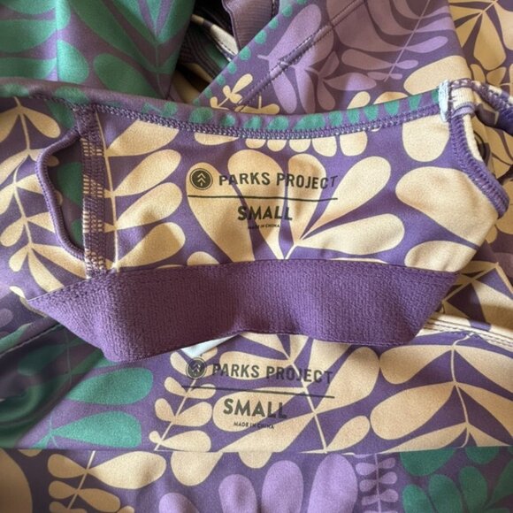 Parks Project Big Sur Fern Set - biker shorts & sports bra - Picture 7 of 9